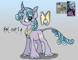 Size: 2149x1668 | Tagged: safe, artist:caramelbolt24, oc, oc only, pony, unicorn, abstract background, crack ship offspring, ear fluff, eyelashes, female, horn, male, mare, offspring, parent:radiant hope, parent:stygian, peytral, screencap reference, signature, solo, stallion, unicorn oc