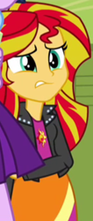Size: 250x589 | Tagged: safe, screencap, sunset shimmer, twilight sparkle, equestria girls, g4, my little pony equestria girls: rainbow rocks, cropped
