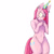 Size: 3464x3464 | Tagged: safe, artist:mclovin, pinkie pie, earth pony, semi-anthro, g4, arm hooves, belly button, clown nose, ear piercing, earring, fidgeting, frog (hoof), hat, high res, jewelry, looking at you, party hat, piercing, pinkamena diane pie, red nose, shrunken pupils, solo, staring into your soul, sweat, sweatdrops, underhoof, wide eyes