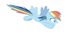 Size: 1280x591 | Tagged: safe, artist:benpictures1, rainbow dash, pegasus, pony, g4, power ponies (episode), cute, dashabetes, female, flying, inkscape, mare, open mouth, simple background, solo, transparent background, vector