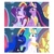 Size: 1080x1080 | Tagged: safe, artist:luna.queex, edit, edited screencap, screencap, princess celestia, princess luna, starlight glimmer, twilight sparkle, alicorn, pony, g4, the last problem, alicornified, alternate ending, comparison, ethereal mane, eyelashes, eyes closed, female, hoof shoes, horn, jewelry, laughing, mare, older, older twilight, older twilight sparkle (alicorn), peytral, princess twilight 2.0, race swap, siblings, sisters, starlicorn, starry mane, tiara, twilight sparkle (alicorn), wings, xk-class end-of-the-world scenario