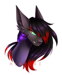 Size: 1464x1758 | Tagged: safe, artist:minelvi, oc, oc only, earth pony, pony, bust, ear fluff, earth pony oc, signature, simple background, solo, transparent background