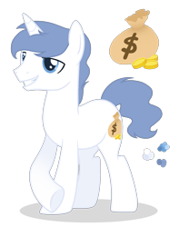 Size: 1600x1925 | Tagged: safe, artist:magicuniclaws, oc, oc only, pony, unicorn, male, offspring, parent:fancypants, parent:nurse redheart, simple background, solo, stallion, transparent background