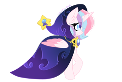 Size: 1280x861 | Tagged: safe, artist:ladylullabystar, oc, oc only, oc:lullaby star, alicorn, pony, cloak, clothes, female, mare, simple background, solo, transparent background