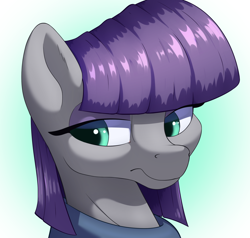 Size: 2100x2000 | Tagged: safe, artist:aquaticvibes, maud pie, earth pony, pony, g4, cute, female, gradient background, high res, mare, maudabetes, solo