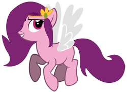 Size: 11020x8000 | Tagged: safe, artist:laszlvfx, artist:pegasski, pipp petals, pegasus, pony, g4, g5, absurd resolution, accessory, adorapipp, base used, blank flank, cute, female, flying, g5 to g4, jewelry, mare, red eyes, red-eyed pipp, simple background, smiling, solo, transparent background, vector, wings