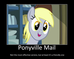 Size: 1074x860 | Tagged: safe, artist:thejboy88, edit, edited screencap, screencap, derpy hooves, pony, best gift ever, g4, motivational poster, post office, solo