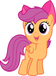 Size: 193x261 | Tagged: safe, scootaloo, pegasus, pony, g4, somepony to watch over me, bow, cute, cutealoo, female, filly, hair bow, open mouth, simple background, solo, transparent background, vector