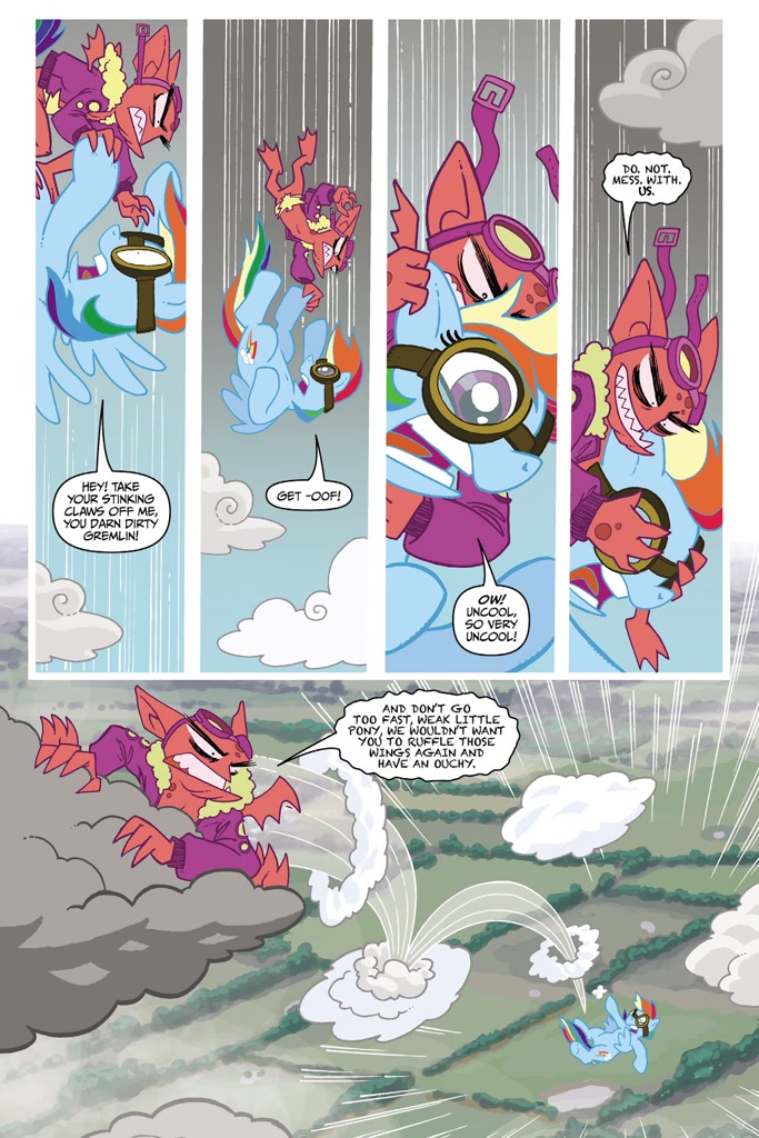 #2566462 - safe, artist:tony fleecs, rainbow dash, runt the cloud ...