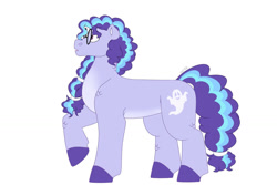 Size: 1280x854 | Tagged: safe, oc, oc only, oc:boo berry, earth pony, pony, female, glasses, mare, offspring, parent:fleetfoot, parent:sightseer, simple background, solo, white background