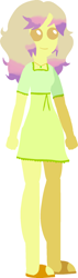 Size: 550x1930 | Tagged: safe, artist:beyond_inside, oc, oc only, oc:snow t. chaos, equestria girls, g4, clothes, equestria girls-ified, feet, female, jewelry, necklace, sandals, signature, simple background, skirt, smiling, solo, style emulation, white background