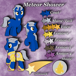 Size: 2000x2000 | Tagged: safe, oc, oc:meteor shower, high res, reference sheet