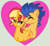 Size: 366x339 | Tagged: dead source, safe, artist:jadeharmony, flash sentry, sunset shimmer, pony, unicorn, g4, female, heart, male, ship:flashimmer, shipping, straight