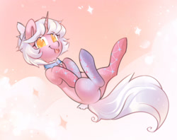 Size: 2874x2279 | Tagged: safe, artist:mirroredsea, oc, oc only, oc:rosy sky, pony, high res, lying down, on back, solo, tongue out