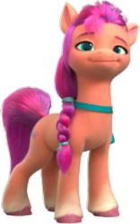 Size: 347x555 | Tagged: safe, sunny starscout, earth pony, pony, g5, background removed, braid, female, looking at you, mare, render, simple background, solo, transparent background