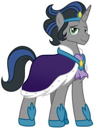 Size: 1811x2457 | Tagged: safe, artist:kimmyartmlp, idw, king sombra, pony, unicorn, g4, reflections, spoiler:comic, good king sombra, idw showified, male, simple background, solo, stallion, transparent background, vector