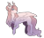 Size: 1280x1113 | Tagged: safe, artist:void-sommar, oc, oc only, oc:misty reign, hybrid, blushing, female, interspecies offspring, offspring, parent:discord, parent:princess celestia, parents:dislestia, simple background, solo, tongue out, transparent background