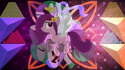 Size: 3840x2160 | Tagged: safe, artist:laszlvfx, edit, pipp petals, pegasus, pony, g4, g5, g5 to g4, high res, red eyes, red-eyed pipp, solo, wallpaper, wallpaper edit