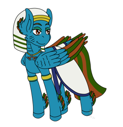 Size: 862x891 | Tagged: safe, artist:midnightfire1222, oc, oc only, oc:prince scarab, oc:scarab, pegasus, pony, egyptian, egyptian pony, request, simple background, solo, transparent background