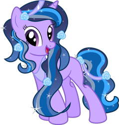 Size: 7095x7436 | Tagged: safe, artist:shootingstarsentry, oc, oc only, pony, unicorn, absurd resolution, female, magical lesbian spawn, mare, offspring, parent:princess luna, parent:trixie, parents:luxie, simple background, solo, transparent background