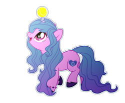 Size: 3656x3000 | Tagged: safe, artist:tersisa, izzy moonbow, pony, unicorn, g4, g5, ball, bracelet, female, g5 to g4, generation leap, high res, horn, horn guard, horn impalement, hornball, izzy's tennis ball, jewelry, mare, open mouth, simple background, solo, tennis ball, transparent background