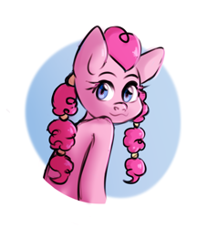 Size: 5000x5500 | Tagged: safe, artist:ranillopa, pinkie pie, earth pony, semi-anthro, g4, alternate hairstyle, cute, diapinkes, female, looking at you, mare, pigtails, smiling, solo, twintails