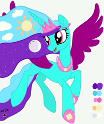 Size: 736x872 | Tagged: safe, alternate version, artist:aryasakurada, oc, oc only, oc:لقلب رسمة الأرض (earth heart painting), alicorn, pony, alicorn oc, background removed, eyelashes, horn, looking back, recolor, simple background, solo, translated in the comments, white background, wings