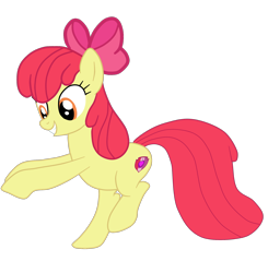 Size: 1826x1866 | Tagged: safe, artist:gmaplay, apple bloom, earth pony, pony, g4, bipedal, female, older, older apple bloom, simple background, solo, teeth, transparent background, vector