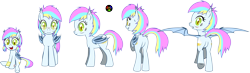 Size: 10232x2988 | Tagged: safe, artist:kyoshyu, oc, oc only, oc:eclaircie clearing, bat pony, pony, absurd resolution, female, filly, mare, simple background, solo, transparent background, vector