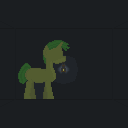 Size: 512x512 | Tagged: safe, artist:valuable ashes, oc, oc only, oc:technical writings, pony, unicorn, alone in the dark, lantern, pixel art, solo, story included