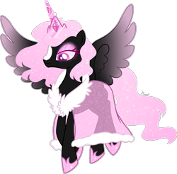 Size: 1900x1867 | Tagged: safe, artist:kurosawakuro, oc, oc only, alicorn, pony, base used, concave belly, female, mare, offspring, parent:king sombra, parent:twilight sparkle, parents:twibra, simple background, slender, solo, thin, transparent background