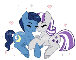 Size: 670x526 | Tagged: safe, artist:interstellar-quartz, night light, twilight velvet, pony, unicorn, g4, cute, female, husband and wife, male, mare, ship:nightvelvet, shipping, simple background, stallion, straight, transparent background, watermark