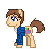 Size: 106x96 | Tagged: safe, artist:amgiwolf, oc, oc only, oc:applewolf, earth pony, pony, animated, base used, blinking, clothes, colored hooves, earth pony oc, gif, male, pixel art, simple background, smiling, solo, stallion, transparent background