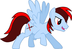 Size: 939x636 | Tagged: safe, artist:equine-bases, artist:pegasski, oc, oc only, oc:solar, pegasus, pony, g4, base used, male, open mouth, pegasus oc, raised hoof, simple background, solo, stallion, transparent background, wings