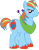 Size: 1920x2467 | Tagged: safe, edit, vector edit, big macintosh, rainbow dash, earth pony, pony, ponyar fusion, g4, big mac dash, fusion, male, palette swap, recolor, simple background, solo, stallion, transparent background, vector