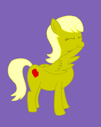 Size: 1955x2460 | Tagged: safe, artist:jelly_fash, oc, oc only, oc:sandy mittens, pegasus, pony, grooming, preening, simple background, solo
