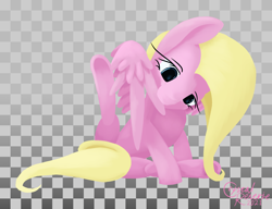 Size: 1300x1000 | Tagged: safe, artist:alicorn-without-horn, derpibooru exclusive, buttershy, pegasus, pony, doodle, female, gradient background, grooming, mare, preening, solo