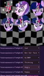 Size: 717x1225 | Tagged: safe, starlight glimmer, twilight sparkle, alicorn, pony, unicorn, g4, angry, captcha, crying, cutie mark, face, glimmy, gritted teeth, looking at you, looking up, s5 starlight, sad, smiling, smiling at you, teeth, twibooru, twilight sparkle (alicorn)
