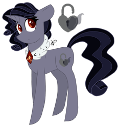 Size: 1341x1425 | Tagged: safe, artist:gallantserver, oc, oc only, oc:nightengale, pony, unicorn, female, mare, offspring, parent:king sombra, parent:rarity, parents:sombrarity, simple background, solo, transparent background
