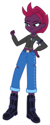 Size: 1600x4008 | Tagged: safe, artist:lhenao, tempest shadow, human, equestria girls, g4, humanized, solo