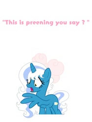Size: 932x1242 | Tagged: safe, artist:riofluttershy, derpibooru exclusive, oc, oc only, oc:fleurbelle, alicorn, pony, alicorn oc, bow, female, grooming, hair bow, horn, mare, preening, solo, speech, talking, wings, yellow eyes