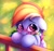 Size: 2048x1907 | Tagged: safe, artist:heavymetalbronyyeah, rainbow dash, pegasus, pony, g4, bipedal, bipedal leaning, blushing, cheek fluff, cute, dashabetes, ear fluff, floppy ears, hoof fluff, leaning, looking at you, looking up, question mark, sad, sadorable, shoulder fluff, solo, teary eyes, weapons-grade cute, wing fluff