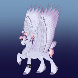 Size: 1280x1280 | Tagged: safe, artist:akumajdragon, oc, oc only, pegasus, pony, magical lesbian spawn, male, offspring, parent:rainbow dash, parent:twilight sparkle, parents:twidash, solo, stallion