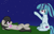 Size: 760x492 | Tagged: safe, artist:jadeharmony, octavia melody, sonata dusk, earth pony, pony, unicorn, g4, cute, duo, duo female, equestria girls ponified, female, lesbian, ponified, ship:sontavia, shipping, stargazing, stars, unicorn sonata dusk