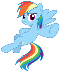 Size: 6407x7700 | Tagged: safe, artist:andoanimalia, rainbow dash, pegasus, pony, g4, non-compete clause, absurd resolution, female, grin, mare, simple background, smiling, solo, spread wings, transparent background, vector, wings