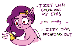Size: 765x484 | Tagged: safe, artist:archego-art, pipp petals, pegasus, pony, g5, :i, animated, blue eyes, blue-eyed pipp, cellphone, dialogue, female, gif, hoof hold, implied izzy moonbow, jewelry, mare, offscreen character, phone, rainbow eyes, red eyes, red-eyed pipp, simple background, smartphone, solo, text, tiara, white background, wings, yellow eyes, yellow-eyed pipp