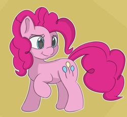 Size: 800x740 | Tagged: safe, artist:treekickerdraws, pinkie pie, earth pony, pony, g4, smiling, solo