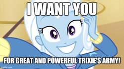 Size: 640x359 | Tagged: safe, trixie, do it for the ponygram!, equestria girls, g4, my little pony equestria girls: better together, caption, image macro, imgflip, meme, text, uncle sam