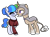 Size: 1634x1200 | Tagged: safe, artist:kb-gamerartist, derpibooru exclusive, oc, oc only, oc:saph quills, oc:valkiria, earth pony, pony, unicorn, 2021 community collab, derpibooru community collaboration, armor, blushing, boop, female, helmet, holly, holly mistaken for mistletoe, horn, leonine tail, lesbian, mare, markings, multiple horns, noseboop, oc x oc, one eye closed, raised hoof, scar, shipping, simple background, transparent background, wink