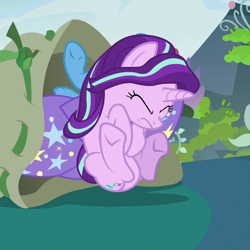 Size: 1080x1080 | Tagged: safe, screencap, starlight glimmer, trixie, pony, unicorn, g4, to change a changeling, cropped, eyes closed, female, mare